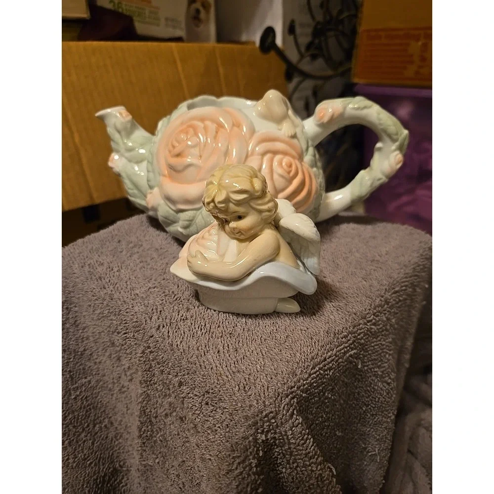 Vintage Avon Angel‎ Cherub Teapot